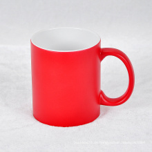 2016 Custom Printing Company Logo Porzellan Becher Keramik Kaffeetasse Red Mug